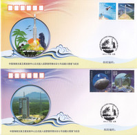 CHINA 2016 PFTN HT-79 Maiden Flight Long March-7 Carrier Rocket Space Commemorative Cover - Brieven En Documenten