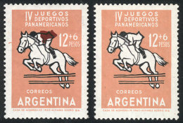 GJ.1259b + 1259c, With Varieties: Jacket (carmine Color) Omitted Or Shifted, VF Quality, Catalog Value US$35 - Andere & Zonder Classificatie