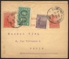 ½c. Wrapper With Additional Franking (total Postage 9c.) Sent To Paris On 30/AU/1912, Very Colorful, VF... - Andere & Zonder Classificatie