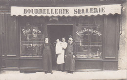 Devanture D'un Sellier (Garoin ?) - Superbe Carte Photo De Commerce à Localiser - Winkels