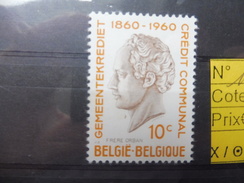 Belgique/belgie 1159 V2 Mnh Neuf ** Parfait 1960 - 1961-1990