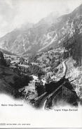 VISP - ZERMATT BAHN → Zug Auf Viadukt,  Ligne Viège-Zermatt, Lichtdruck Ca.1900 - Viège