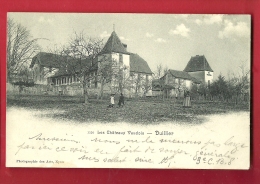 PRL-03  Les Châteaux Vaudois  Duillier, Animé.  Précurseur. Cachet  1903 - Duillier