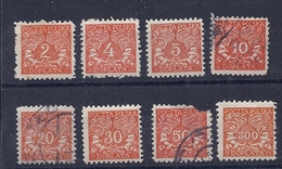 160026797   POLONIA  YVERT    TAXE  Nº  13/21  (EXCEPT Nº 20)  USED/MH  Nº 19  BROKEN - Postage Due