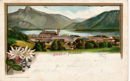 Gruss Aus Mondsee-Litho 1897 - Mondsee