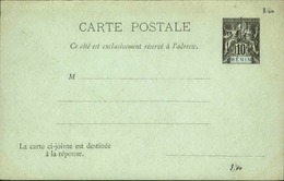 BENIN - Entier Sur Carte Réponse Vierge Au Type Groupe - Très Bon état - P21086 - Lettres & Documents