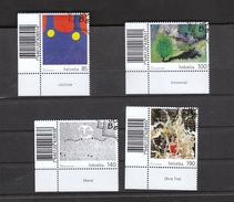 Schweiz Gestempelt  2210-2213 Künstler Neuheiten 2011 Eckrand Ungefaltet Mit Strichkodierung - Used Stamps