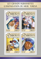 DJIBOUTI 2016 ** Mother Teresa Canonization Heiligsprechnung M/S - OFFICIAL ISSUE - A1702 - Moeder Teresa