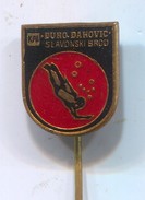 DIVING, Club Underwater Activities SLAVONSKI BROD, Croatia, Vintage Pin, Badge, Abzeichen, Enamel - Duiken