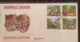 Local FDC Of WWF Malaysia 1995 : Clouded Leopard - Covers & Documents