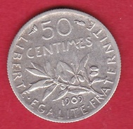 France 50 Centimes Semeuse 1909 - Altri & Non Classificati