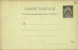 MARTINIQUE - Entier Sur Carte Vierge Au Type Groupe - P21146 - Storia Postale