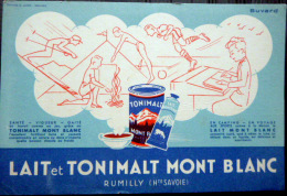 BUVARD  ANCIEN  74 RUMILLY  LAIT ET TONIMALT MONT BLANC - Lebensmittel