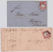 Baden, Stp. " Villingen "  2 Briefe 3 Kr. , #7011 - Lettres & Documents