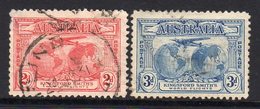 Australia 1931 Kingsford Smith Postage Values Set Of 2, Used (SG121/2) - Oblitérés
