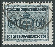 1945 LUOGOTENENZA USATO SEGNATASSE 60 CENT SENZA FILIGRANA - P51-7 - Strafport