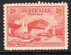 Australia 1932 Sydney Harbour Bridge 2d Recess Value, Perf. 11, Hinged Mint (SG141) - Mint Stamps