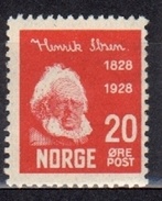 Norway Norwegen Norge Michel#139 Ybsen 20ö MNH - Neufs