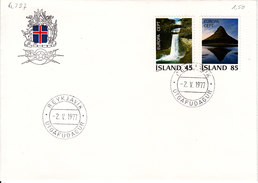 Island 1977. Europa FDC (6.397) - Lettres & Documents