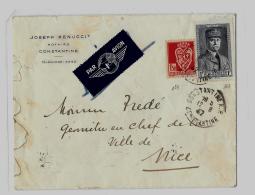 ALGERIE - Dpt. De Constantine « BÔNE » - Correspondance Interzone -LSI - Tarif P.A. « FRANCE Métro &ra - Airmail