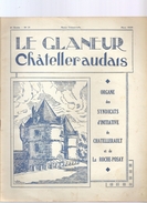 Châtellerault Le Glaneur Châtelleraudais Revue Trimestrielle N°21 Mars 1939 - Poitou-Charentes