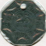 France Sarre Saint-Avold 25 Pfennig 1917 Notgeld Kriegsgeld - Sonstige & Ohne Zuordnung