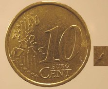 N. 33 ERRORE EURO !! 10 CT. 2002 ITALIA ESUBERO SUL VALORE !!! - Errors And Oddities