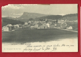 PRP-01 Le Lieu Et Dent De Vaulion, Vallée De Joux. Précurseur. Circulé Vers Le Solliat. Angle Sup. Gauche Défectueux - Le Lieu