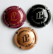 LOT SERIE DE 3  PLAQUES DE MUSELET / CAPSULES A CHAMPAGNE - LAURENT PERRIER - Laurent-Perrier