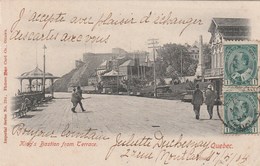 CANADA   QUEBEC    CPA     KING'S  BASTION  FROM TERRACE - Autres & Non Classés