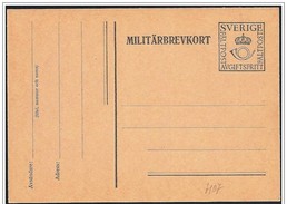 Svezia/Suède/Sweden: Intero, Stationery, Entier, Franchigia Militare, Free Military, Franchise Militaire - Military