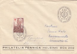 Finlande - Lettre/Oiseaux Divers, Année 1956, Y.T. 441 - Brieven En Documenten