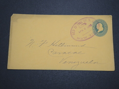 ETATS UNIS - Entier Postal De 1886 Pour Le Venezuela, Oblitération De Ligne De Bateau , Pas Commun - A Voir - L 6094 - ...-1900