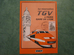 S.N.C.F. La Réservation TGV à PARIS-GARE DE LYON - Railway