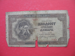 20 DINARA 1941 - Serbia