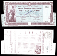 [NC] BUONO POSTALE FRUTTIFERO 500 LIRE 1941 REGNO D'ITALIA (nc1646) - Andere & Zonder Classificatie