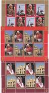VATICANO 2007  80º Genetliaco Papa Benedetto XVI Serie Di 3 Foglietti / Gomma Integra - Covers & Documents