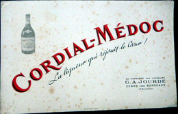 BUVARD  ALCOOL LIQUEUR CORDIAL MEDOC JOURDE 33 CENON PRES BORDEAUX      BON ETAT - Liqueur & Bière