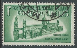 1944 RSI ESPRESSO USATO DUOMO DI PALERMO - P41-7 - Eilsendung (Eilpost)