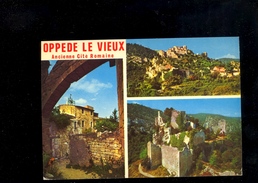 OPPEDE LE VIEUX  Vaucluse 84 : Multivues Du Village Et Chateau Vers 1970 - Oppede Le Vieux