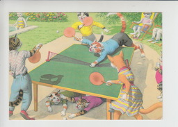PING PONG Tennis De Table Tischtennis Chats Humanisé (tt089) - Tennis De Table