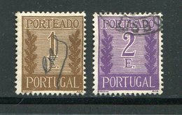 Portugal Taxe Y&T N°66-67 Oblitérés - Gebraucht