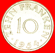 § FRANCE: SAAR ★ 10 FRANCS 1954! LOW START★ NO RESERVE! - Autres & Non Classés