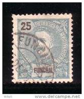 ! ! Funchal - 1897 D. Carlos 25 R - Af. 18 - Used - Funchal