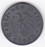 10 Reichspfennig 1940 E MULDENHUTTEN En Zinc - 5 Reichspfennig