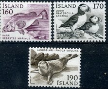 ISLANDE 1980 N° YVERT 511-512-513 LUXE ** - Unused Stamps