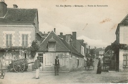 Graçay - Route De Romorantin (animée Attelage) - Graçay