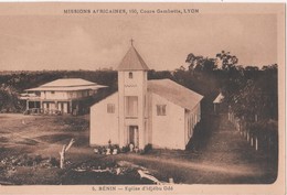 BENIN - ( Afrique ) - église D'idjébu Odé      -( Missions Afriquaines , Cours Gambetta LYON ) - Benin