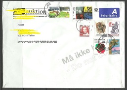 DENMARK Dänemark 2017 Cover To Estonie With Many Stamps - Briefe U. Dokumente