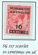 MOROCCO AGENCIES French Currency - George Vth - 195/37 SG 217 MH - See Notes - Oficinas En  Marruecos / Tanger : (...-1958